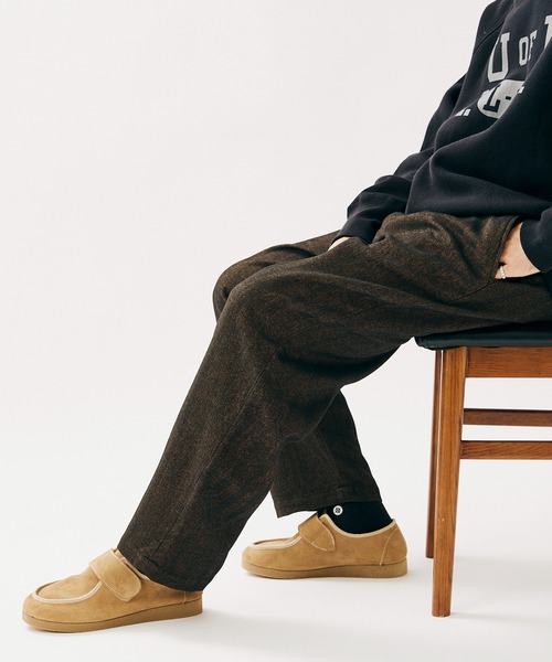 JOURNAL STANDARD(ジャーナルスタンダード)の「ツィーディーヘリンボン ブッチャー1タックパンツ(スラックス・メンズ・ブラウン/ライトブラウン/ブラック/ベージュ・MEDIUM/SMALL/LARGE)」の3枚目の写真