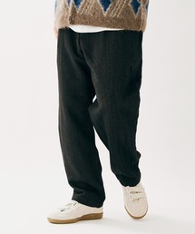 ツィーディーヘリンボン ブッチャー1タックパンツ