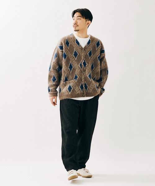 JOURNAL STANDARD(ジャーナルスタンダード)の「ツィーディーヘリンボン ブッチャー1タックパンツ(スラックス・メンズ・ブラウン/ライトブラウン/ブラック/ベージュ・MEDIUM/SMALL/LARGE)」の9枚目の写真