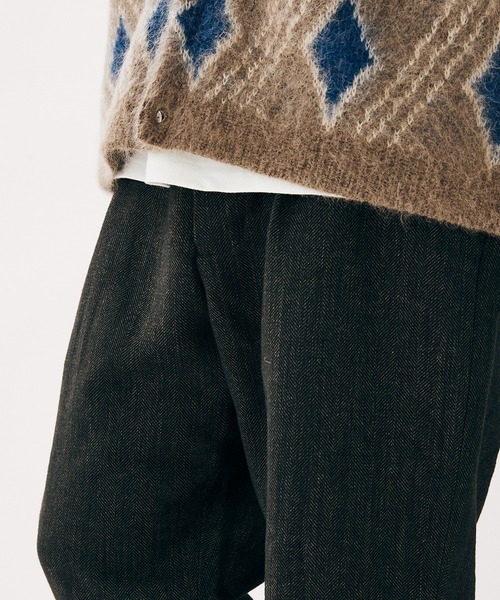 JOURNAL STANDARD(ジャーナルスタンダード)の「ツィーディーヘリンボン ブッチャー1タックパンツ(スラックス・メンズ・ブラウン/ライトブラウン/ブラック/ベージュ・MEDIUM/SMALL/LARGE)」の15枚目の写真