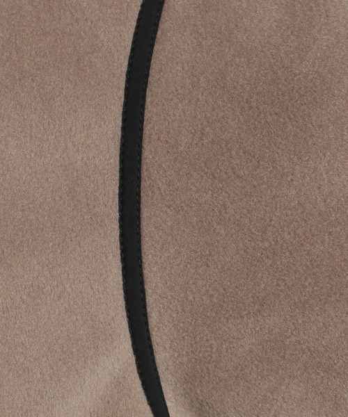 niko and...（ニコアンド）の「マルチWAYメルトンコート（ノーカラーコート・レディース・ブラック/アイボリー/モカ・MEDIUM/LARGE）」の15枚目の写真