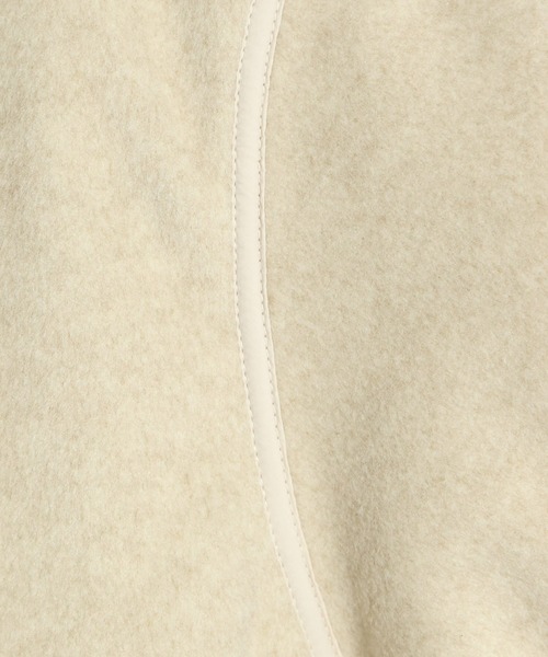 niko and...（ニコアンド）の「マルチWAYメルトンコート（ノーカラーコート・レディース・ブラック/アイボリー/モカ・MEDIUM/LARGE）」の13枚目の写真