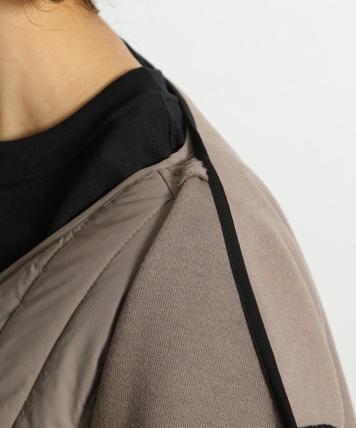 niko and...（ニコアンド）の「マルチWAYメルトンコート（ノーカラーコート・レディース・ブラック/アイボリー/モカ・MEDIUM/LARGE）」の18枚目の写真