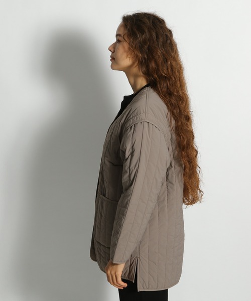 niko and...（ニコアンド）の「マルチWAYメルトンコート（ノーカラーコート・レディース・ブラック/アイボリー/モカ・MEDIUM/LARGE）」の20枚目の写真