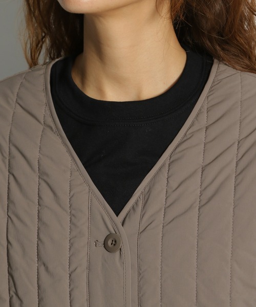 niko and...（ニコアンド）の「マルチWAYメルトンコート（ノーカラーコート・レディース・ブラック/アイボリー/モカ・MEDIUM/LARGE）」の22枚目の写真