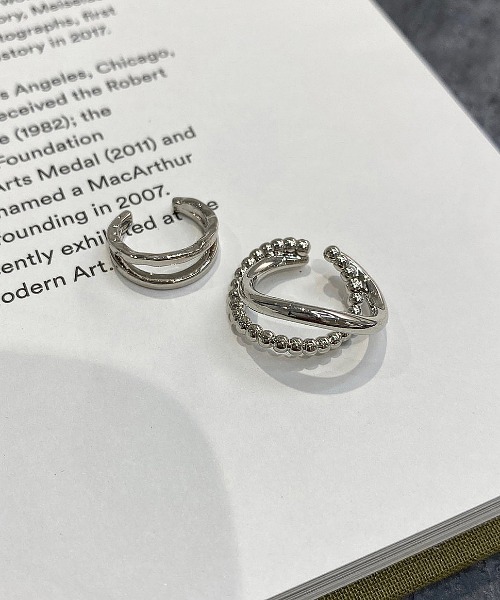 apres jour mignon(アプレジュールミニョン)の「【apresjour mignon×ARIAZ】デザインイヤカフセット(イヤーカフ・レディース・シルバー・ONESIZE)」の2枚目の写真