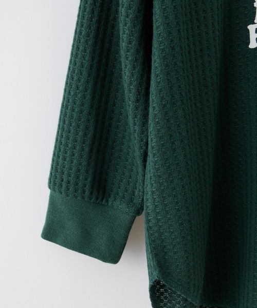 CIAOPANIC TYPY（チャオパニックティピー）の「【KIDS】ビックワッフルプリントプルオーバー（Tシャツ/カットソー・キッズ・ブラック/オフホワイト/グリーン・SMALL/MEDIUM/LARGE/X-LARGE/XX-LARGE）」の7枚目の写真