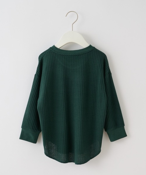 CIAOPANIC TYPY（チャオパニックティピー）の「【KIDS】ビックワッフルプリントプルオーバー（Tシャツ/カットソー・キッズ・ブラック/オフホワイト/グリーン・SMALL/MEDIUM/LARGE/X-LARGE/XX-LARGE）」の10枚目の写真