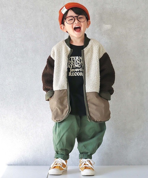 CIAOPANIC TYPY（チャオパニックティピー）の「【KIDS】ビックワッフルプリントプルオーバー（Tシャツ/カットソー・キッズ・ブラック/オフホワイト/グリーン・SMALL/MEDIUM/LARGE/X-LARGE/XX-LARGE）」の22枚目の写真