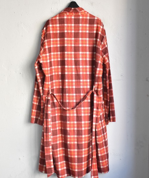 70's vintage VARDON チェック　ネル ローブ　ガウン ヴィンテージ古着70\u0027s VARDON チェック柄 ネル ローブ