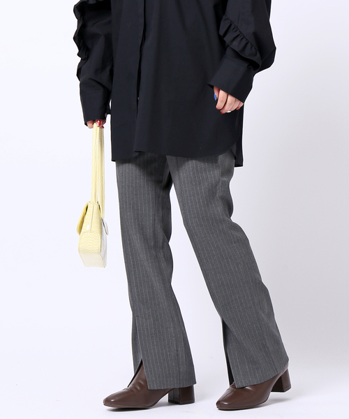 JOINT WORKS(ジョイントワークス)の「J-センタースリットパンツ(その他パンツ・レディース・ホワイト/ネイビー/グレー・SMALL/MEDIUM)」の3枚目の写真