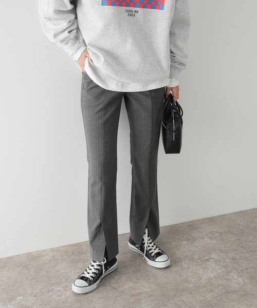 JOINT WORKS(ジョイントワークス)の「J-センタースリットパンツ(その他パンツ・レディース・ホワイト/ネイビー/グレー・SMALL/MEDIUM)」の9枚目の写真