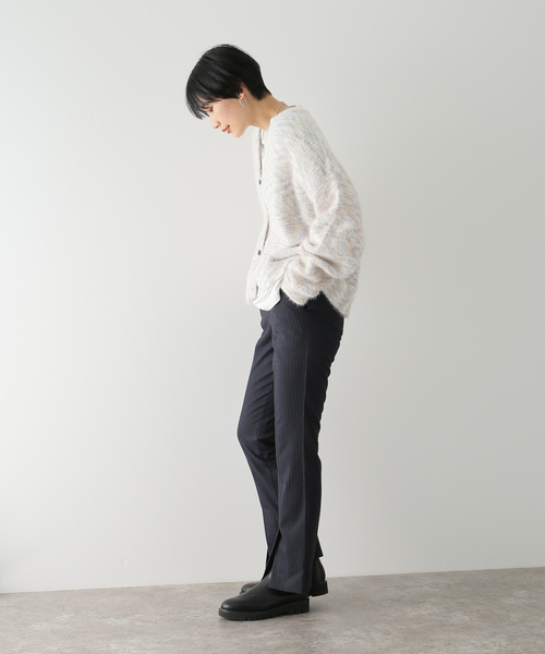 JOINT WORKS(ジョイントワークス)の「J-センタースリットパンツ(その他パンツ・レディース・ホワイト/ネイビー/グレー・SMALL/MEDIUM)」の4枚目の写真