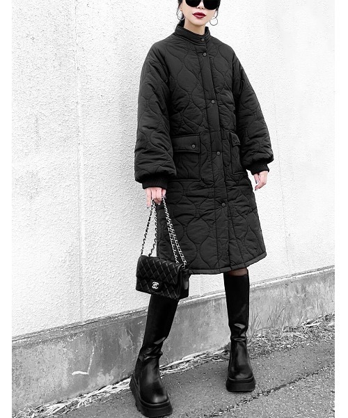 LVEU.(ラブユ.)の「Quilted coat / キルティングコート(Ai select)(その他アウター・レディース・ブラック/カーキ・FREE)」の15枚目の写真