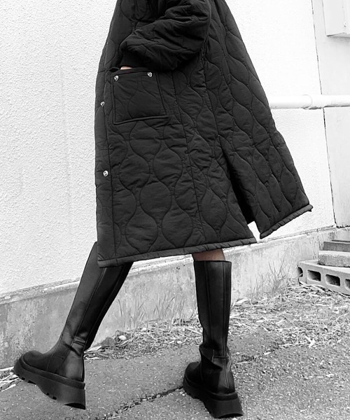LVEU.(ラブユ.)の「Quilted coat / キルティングコート(Ai select)(その他アウター・レディース・ブラック/カーキ・FREE)」の14枚目の写真