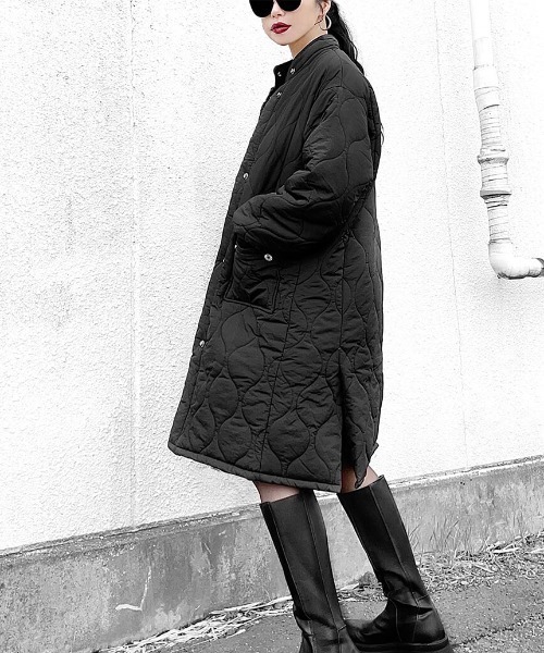 LVEU.(ラブユ.)の「Quilted coat / キルティングコート(Ai select)(その他アウター・レディース・ブラック/カーキ・FREE)」の17枚目の写真