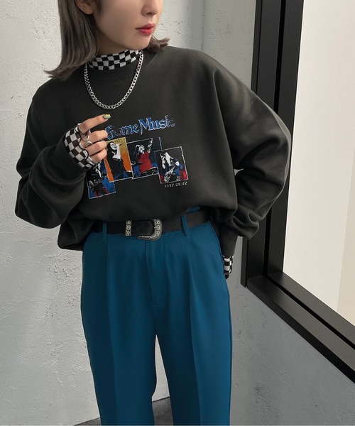 apres jour mignon(アプレジュールミニョン)の「アソートヴィンテージスウェット3【ZOZOTOWN限定アイテム】(スウェット・レディース・ブラック系その他/ブラック/チャコールグレー/ナチュラル/ライトベージュ/ブラック系その他2/クリーム/マスタード/ベージュ系その他/ベージュ系その他2/その他/パープル・フリー/X-LARGE)」の3枚目の写真