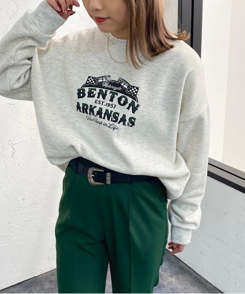 apres jour mignon(アプレジュールミニョン)の「アソートヴィンテージスウェット3【ZOZOTOWN限定アイテム】(スウェット・レディース・ブラック系その他/ブラック/チャコールグレー/ナチュラル/ライトベージュ/ブラック系その他2/クリーム/マスタード/ベージュ系その他/ベージュ系その他2/その他/パープル・フリー/X-LARGE)」の9枚目の写真