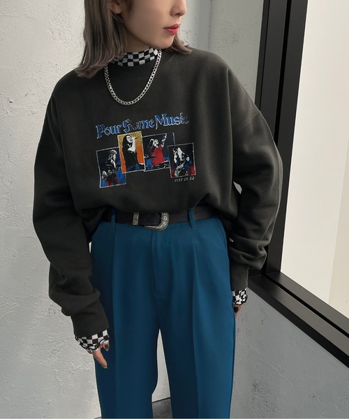 apres jour mignon(アプレジュールミニョン)の「アソートヴィンテージスウェット3【ZOZOTOWN限定アイテム】(スウェット・レディース・ブラック系その他/ブラック/チャコールグレー/ナチュラル/ライトベージュ/ブラック系その他2/クリーム/マスタード/ベージュ系その他/ベージュ系その他2/その他/パープル・フリー/X-LARGE)」の15枚目の写真