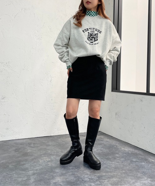 apres jour mignon(アプレジュールミニョン)の「アソートヴィンテージスウェット3【ZOZOTOWN限定アイテム】(スウェット・レディース・ブラック系その他/ブラック/チャコールグレー/ナチュラル/ライトベージュ/ブラック系その他2/クリーム/マスタード/ベージュ系その他/ベージュ系その他2/その他/パープル・フリー/X-LARGE)」の19枚目の写真