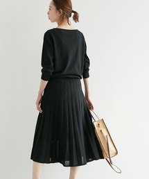 ROPE' PICNIC（ロペピクニック）の「【WEB限定】ボートネックニットワンピース（ワンピース）」
