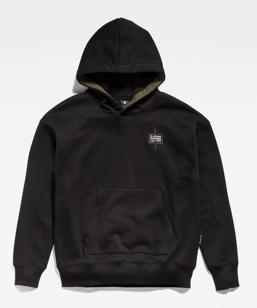 G-STAR(ジースター)の「UNISEX CORE OVERSIZED HOODED SWEATER/ロゴパーカー/オーバーサイズ(パーカー・メンズ・ヘザーグレー/ダークブラック・SMALL/MEDIUM/LARGE/X-LARGE/X-SMALL)」の18枚目の写真