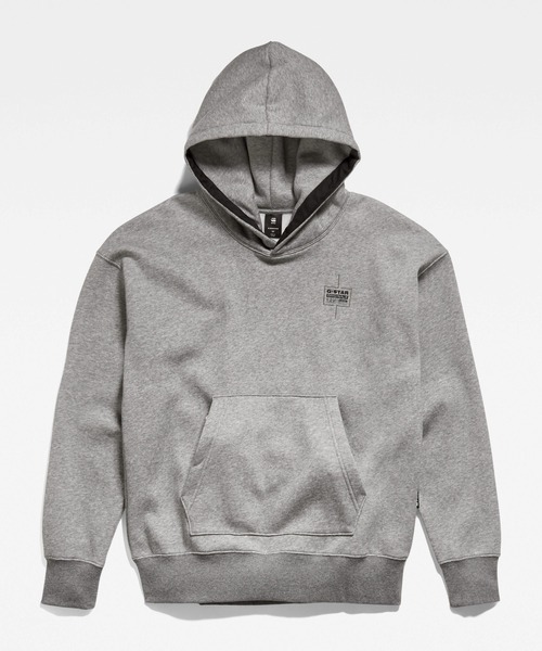 G-STAR(ジースター)の「UNISEX CORE OVERSIZED HOODED SWEATER/ロゴパーカー/オーバーサイズ(パーカー・メンズ・ヘザーグレー/ダークブラック・SMALL/MEDIUM/LARGE/X-LARGE/X-SMALL)」の20枚目の写真