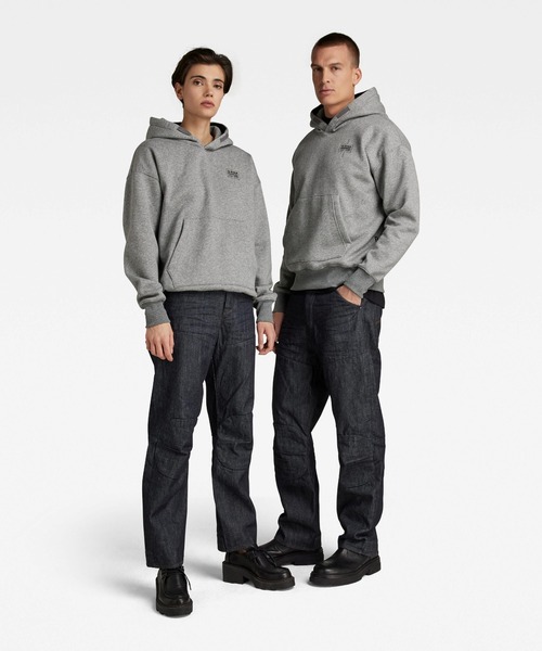 G-STAR(ジースター)の「UNISEX CORE OVERSIZED HOODED SWEATER/ロゴパーカー/オーバーサイズ(パーカー・メンズ・ヘザーグレー/ダークブラック・SMALL/MEDIUM/LARGE/X-LARGE/X-SMALL)」の12枚目の写真