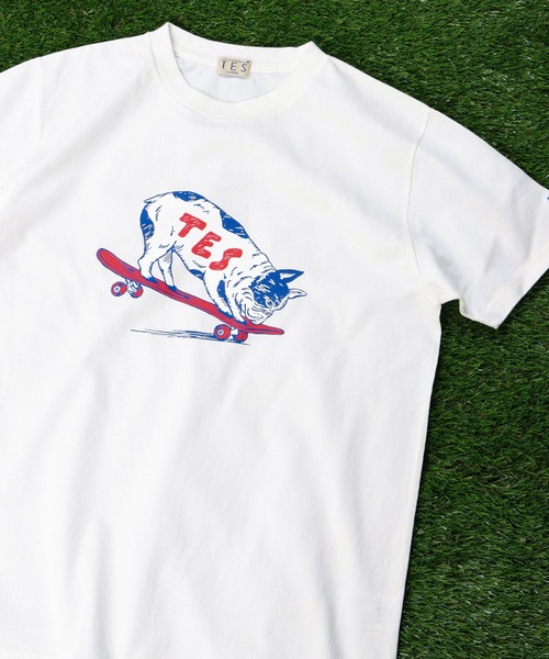 The Endless Summer（エンドレスサマー）の「TES NOSE GRIND BUHI T-SHIRT / Tシャツ（Tシャツ/カットソー・メンズ・ホワイト/ブラック/サックスブルー/サーモンピンク・SMALL/MEDIUM/LARGE/X-LARGE）」の2枚目の写真