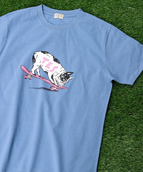 The Endless Summer（エンドレスサマー）の「TES NOSE GRIND BUHI T-SHIRT / Tシャツ（Tシャツ/カットソー・メンズ・ホワイト/ブラック/サックスブルー/サーモンピンク・SMALL/MEDIUM/LARGE/X-LARGE）」の3枚目の写真