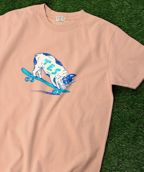 The Endless Summer（エンドレスサマー）の「TES NOSE GRIND BUHI T-SHIRT / Tシャツ（Tシャツ/カットソー・メンズ・ホワイト/ブラック/サックスブルー/サーモンピンク・SMALL/MEDIUM/LARGE/X-LARGE）」の4枚目の写真