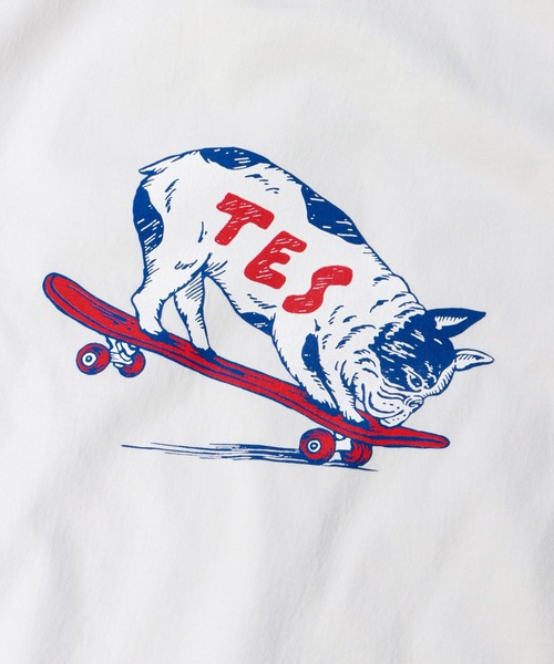The Endless Summer（エンドレスサマー）の「TES NOSE GRIND BUHI T-SHIRT / Tシャツ（Tシャツ/カットソー・メンズ・ホワイト/ブラック/サックスブルー/サーモンピンク・SMALL/MEDIUM/LARGE/X-LARGE）」の10枚目の写真
