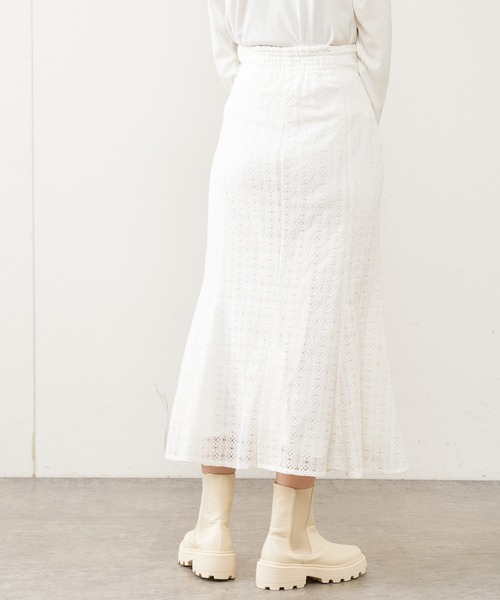 OLIVE des OLIVE（オリーブデオリーブ）の「レースマーメイドスカート（スカート・レディース・アイボリー/オフホワイト・FREE）」の8枚目の写真