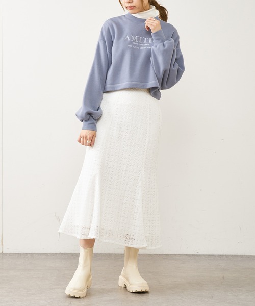 OLIVE des OLIVE（オリーブデオリーブ）の「レースマーメイドスカート（スカート・レディース・アイボリー/オフホワイト・FREE）」の3枚目の写真