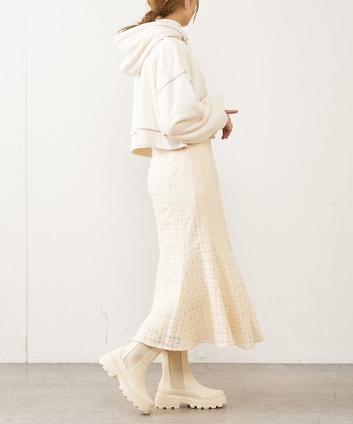 OLIVE des OLIVE（オリーブデオリーブ）の「レースマーメイドスカート（スカート・レディース・アイボリー/オフホワイト・FREE）」の10枚目の写真