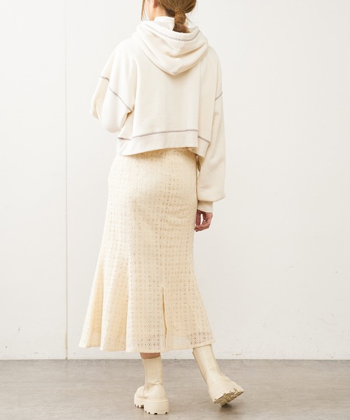 OLIVE des OLIVE（オリーブデオリーブ）の「レースマーメイドスカート（スカート・レディース・アイボリー/オフホワイト・FREE）」の11枚目の写真