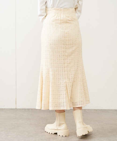 OLIVE des OLIVE（オリーブデオリーブ）の「レースマーメイドスカート（スカート・レディース・アイボリー/オフホワイト・FREE）」の14枚目の写真