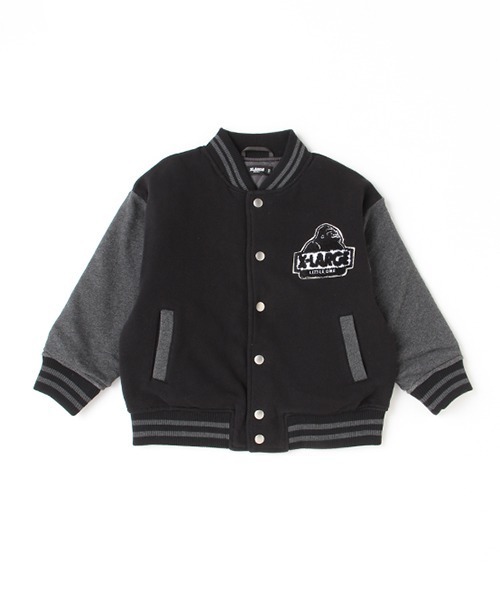 XLARGE KIDS（エクストララージキッズ）の「中綿キルトスタジャン（スタジャン・キッズ・カーキ/ブラック・100cm/120cm/130cm/140cm/90cm/110cm）」の2枚目の写真