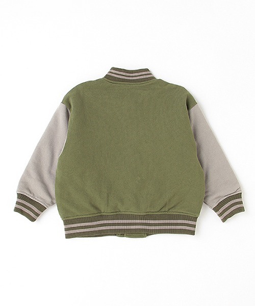 XLARGE KIDS（エクストララージキッズ）の「中綿キルトスタジャン（スタジャン・キッズ・カーキ/ブラック・100cm/120cm/130cm/140cm/90cm/110cm）」の5枚目の写真