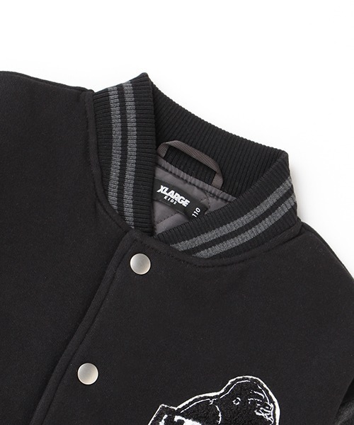 XLARGE KIDS（エクストララージキッズ）の「中綿キルトスタジャン（スタジャン・キッズ・カーキ/ブラック・100cm/120cm/130cm/140cm/90cm/110cm）」の7枚目の写真