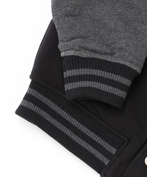 XLARGE KIDS（エクストララージキッズ）の「中綿キルトスタジャン（スタジャン・キッズ・カーキ/ブラック・100cm/120cm/130cm/140cm/90cm/110cm）」の8枚目の写真