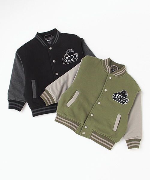 XLARGE KIDS（エクストララージキッズ）の「中綿キルトスタジャン（スタジャン・キッズ・カーキ/ブラック・100cm/120cm/130cm/140cm/90cm/110cm）」の13枚目の写真