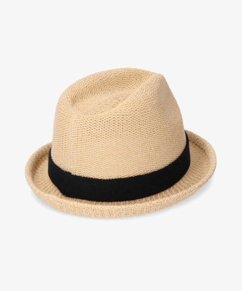 OVERRIDE（オーバーライド）の「OVERRIDE PAPER KNIT FEDORA Ag+（ハット・メンズ・ブラック/グレー/ネイビー/ブラウン/ベージュ・58cm/62cm）」の21枚目の写真