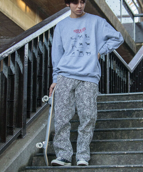 GLOSTER（グロスター）の「《22SS再登場！》【GLOSTER/グロスター】DOG&CAT 犬猫プリント裏毛スウェット（スウェット・メンズ・ホワイト系その他/ホワイト系その他2/グレー系その他/グレー系その他2・MEDIUM/LARGE）」の22枚目の写真