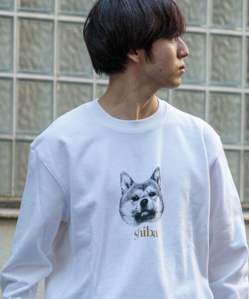 GLOSTER（グロスター）の「《22SS再登場！》【GLOSTER/グロスター】DOG&CAT 犬猫プリント裏毛スウェット（スウェット・メンズ・ホワイト系その他/ホワイト系その他2/グレー系その他/グレー系その他2・MEDIUM/LARGE）」の14枚目の写真