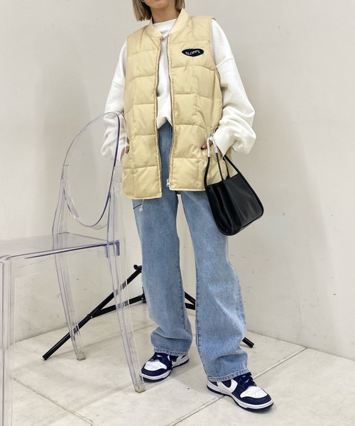 WHO'S WHO gallery（フーズフーギャラリー）の「フラワー刺繍デニム（デニムパンツ・レディース・ブラック/サックスブルー・FREE）」の14枚目の写真