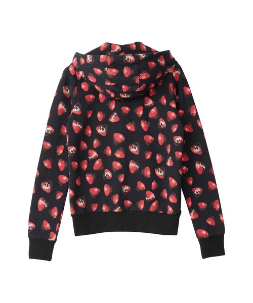 HYSTERIC GLAMOUR（ヒステリックグラマー）の「SKULL BERRY PATTERN柄 パーカー（パーカー・レディース・ブラック・FREE）」の2枚目の写真