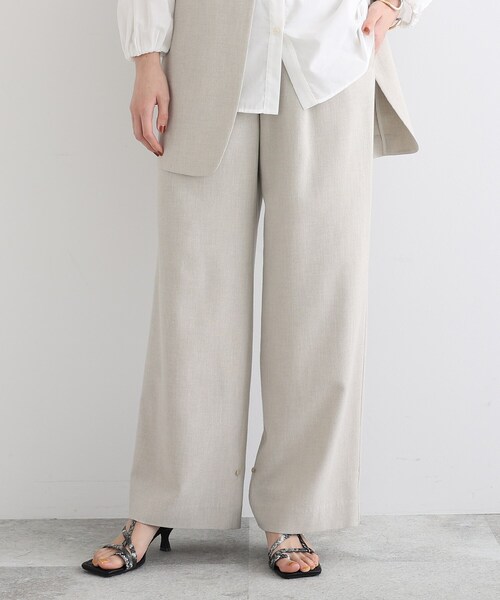 INDIVI(インディヴィ)の「◆【こなれSETUP/エコ/2WAY/洗える/UVケア】コットンデザインパンツ(その他パンツ・レディース・ブラック/ナチュラル・40/38/15 /13/19/36)」の1枚目の写真