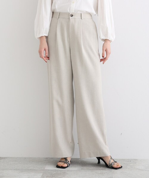 INDIVI(インディヴィ)の「◆【こなれSETUP/エコ/2WAY/洗える/UVケア】コットンデザインパンツ(その他パンツ・レディース・ブラック/ナチュラル・40/38/15 /13/19/36)」の5枚目の写真