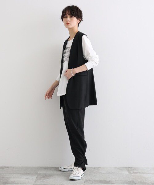 INDIVI(インディヴィ)の「◆【こなれSETUP/エコ/2WAY/洗える/UVケア】コットンデザインパンツ(その他パンツ・レディース・ブラック/ナチュラル・40/38/15 /13/19/36)」の20枚目の写真